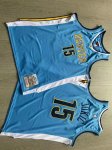 NBA 15 Jokic Nuggets 2016-17 throwback authentique Maillot bleu